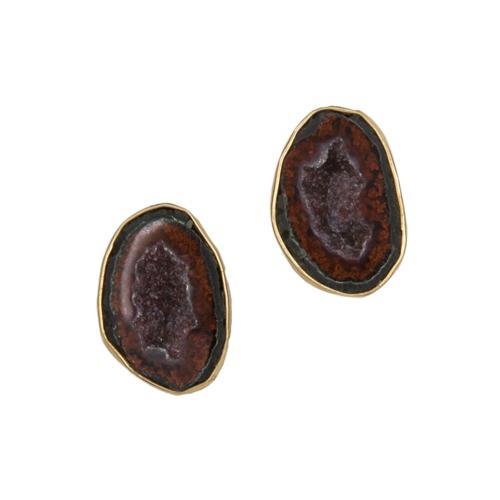 Alchemia Tabasco Geode Post Earrings | Charles Albert Jewelry