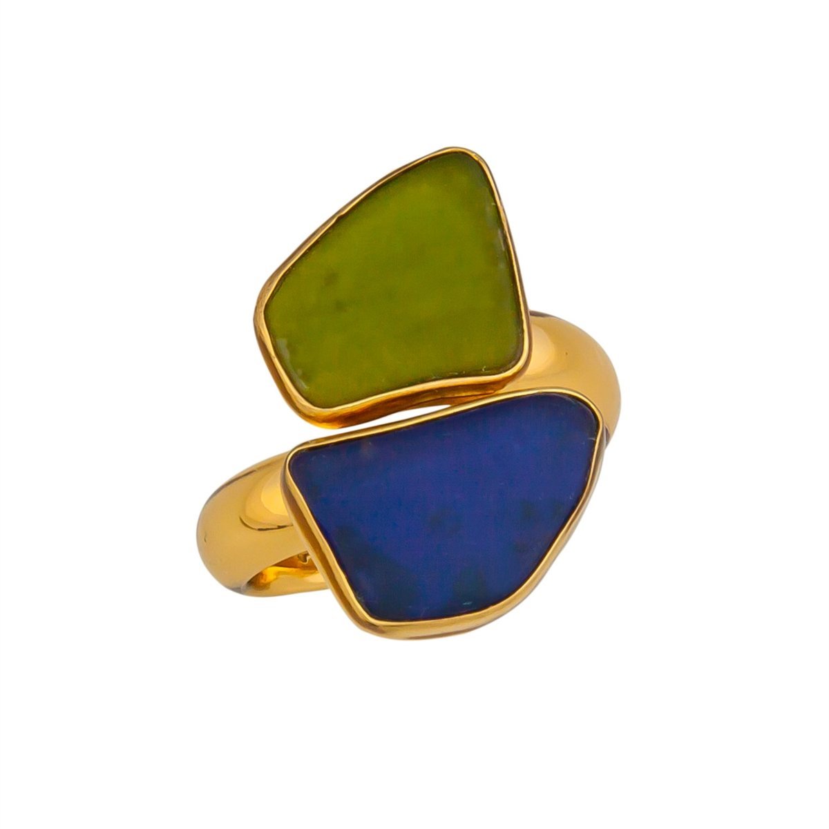 Alchemia Recycled Glass Bypass Adjustable Ring | Charles Albert Jewelry
