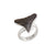 Sterling Silver Shark Tooth Adjustable Ring | Charles Albert Jewelry