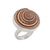 Sterling Silver Sundial Shell Adjustable Ring | Charles Albert Jewelry