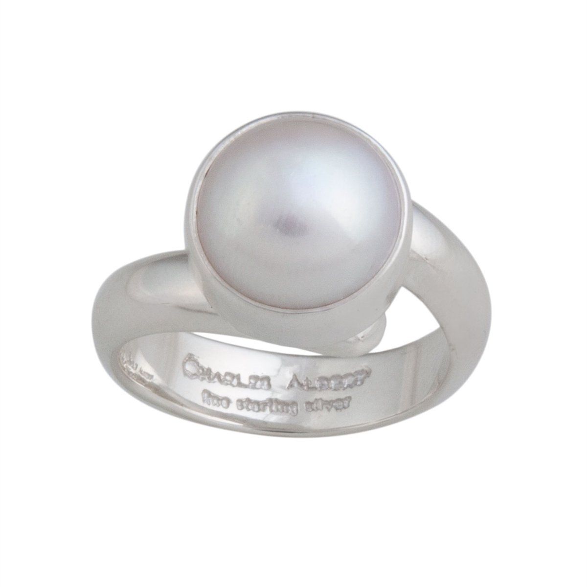 Sterling Silver Pearl Adjustable Ring | Charles Albert Jewelry