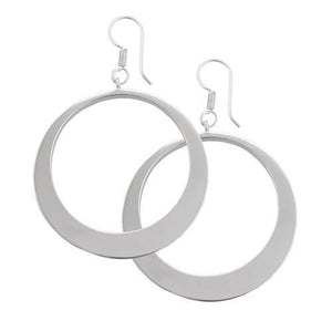 Sterling Silver Round Hoop Earrings | Charles Albert Jewelry