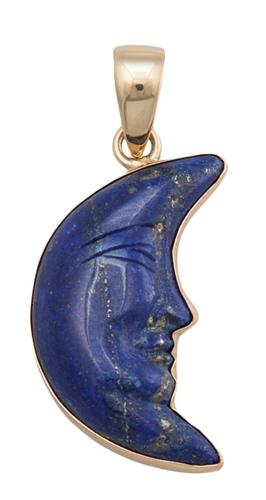 Alchemia Lapis Lazuli Crescent Moon Pendant | Charles Albert Jewelry