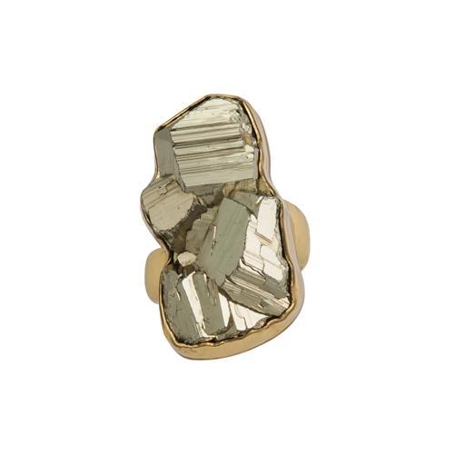 Alchemia Pyrite Adjustable Ring | Charles Albert Jewelry