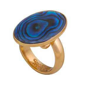 Alchemia Blue Abalone Adjustable Ring | Charles Albert Jewelry