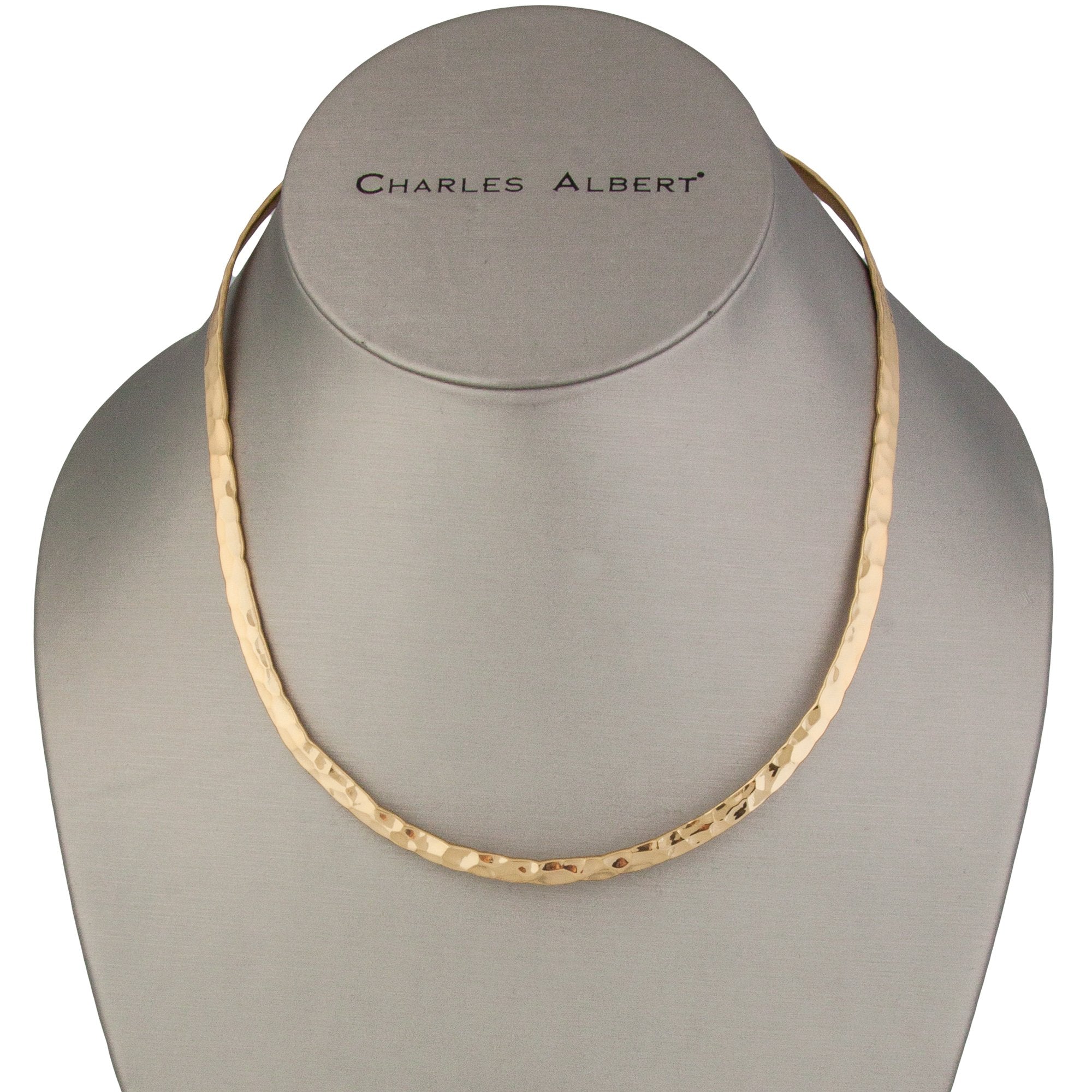 Alchemia Hammered Oval Neckwire | Charles Albert Jewelry