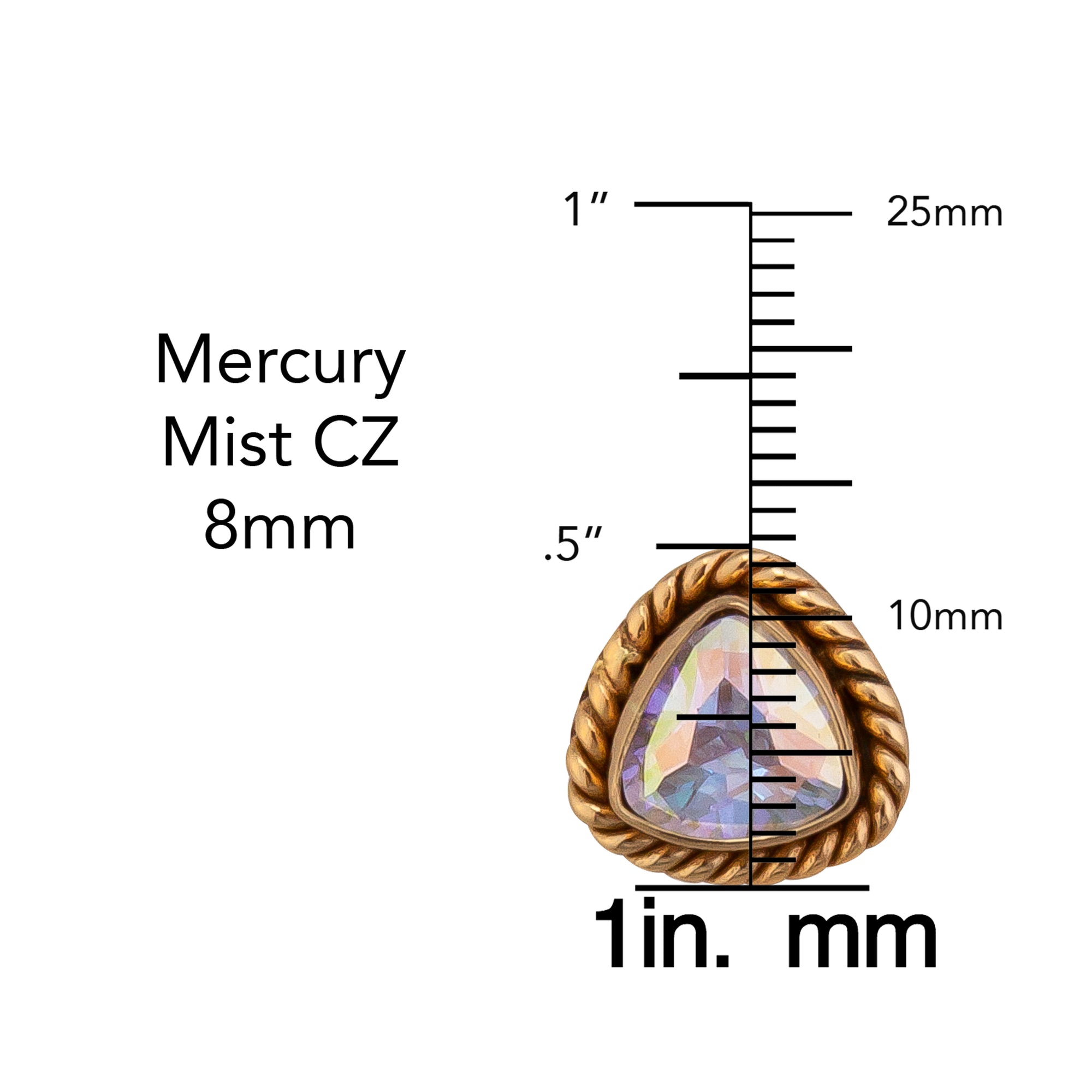 Alchemia Mercury Mist Trillion Rope Post Earrings | Charles Albert Jewelry