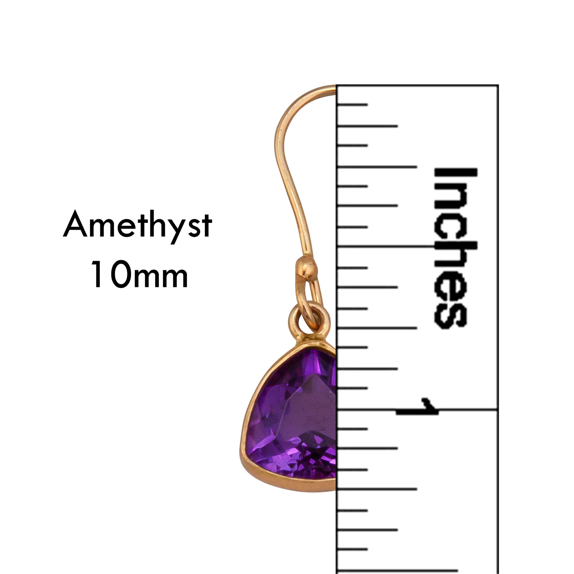 Alchemia Amethyst Trillion Drop Earrings | Charles Albert Jewelry