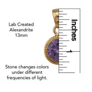 Alchemia Lab Created Alexandrite Rope Pendant  Charles Albert Jewelry