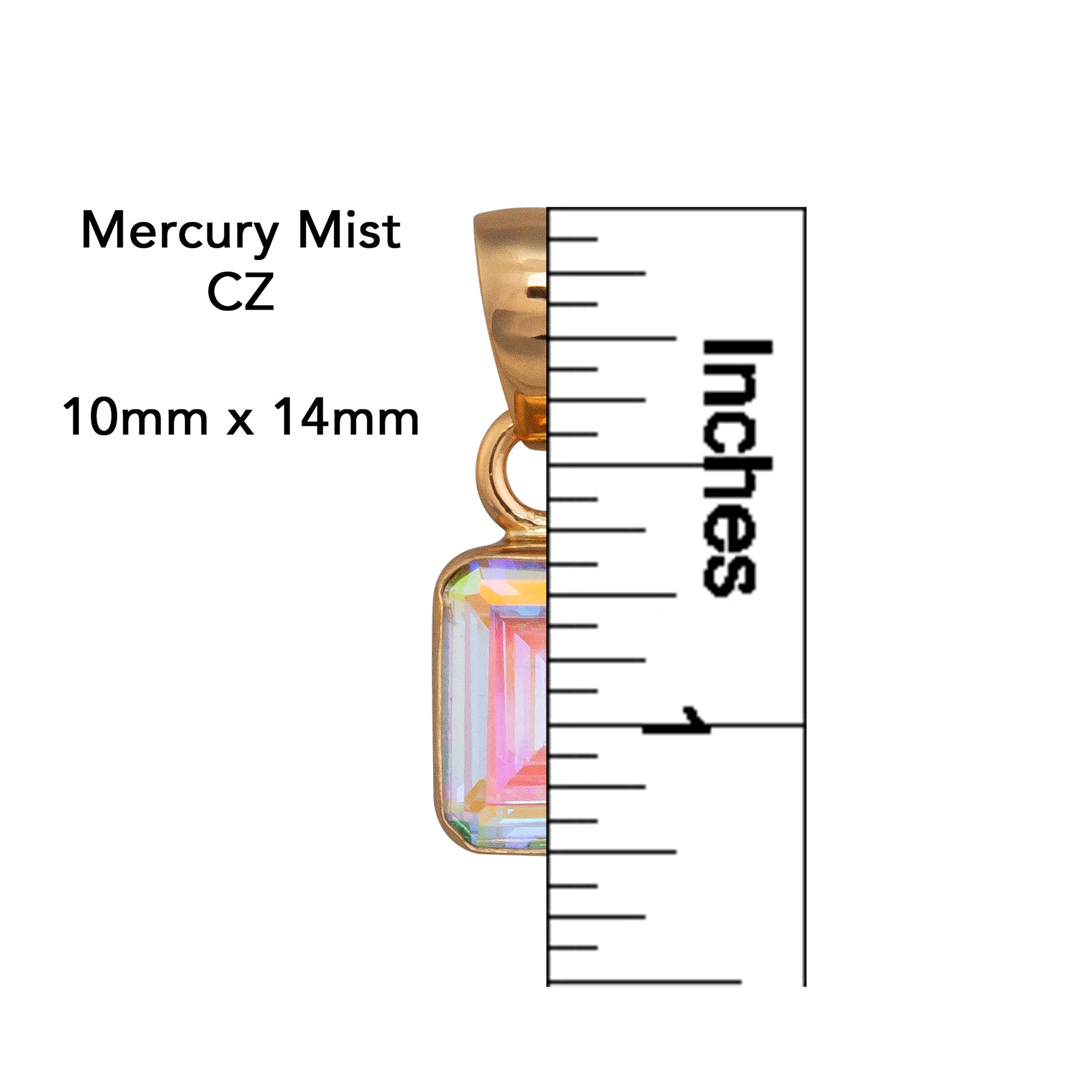 Alchemia Mercury Mist Rectangle Pendant | Charles Albert Jewelry