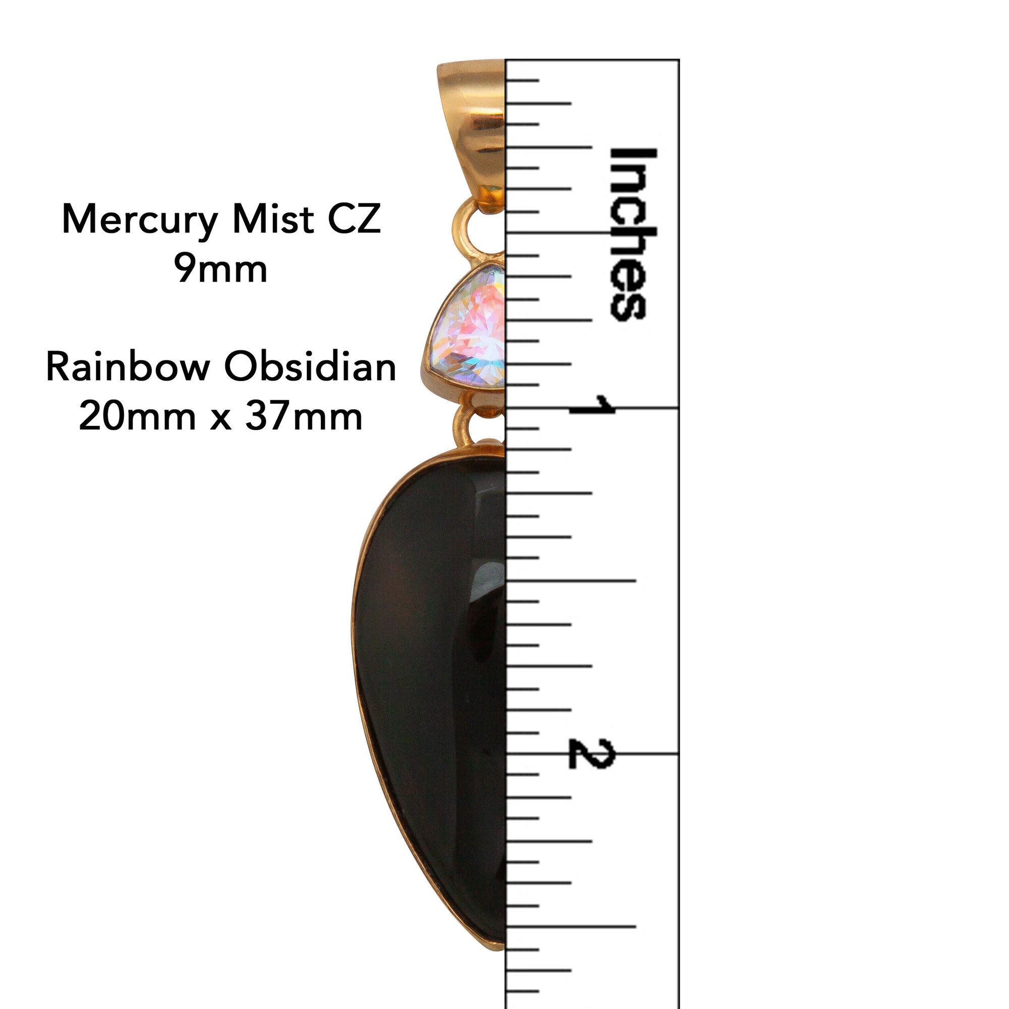 Alchemia Mercury Mist and Onyx Double Pendant | Charles Albert Jewelry