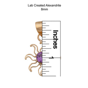 Alchemia Lab Created Alexandrite Sun Pendant | Charles Albert Jewelry