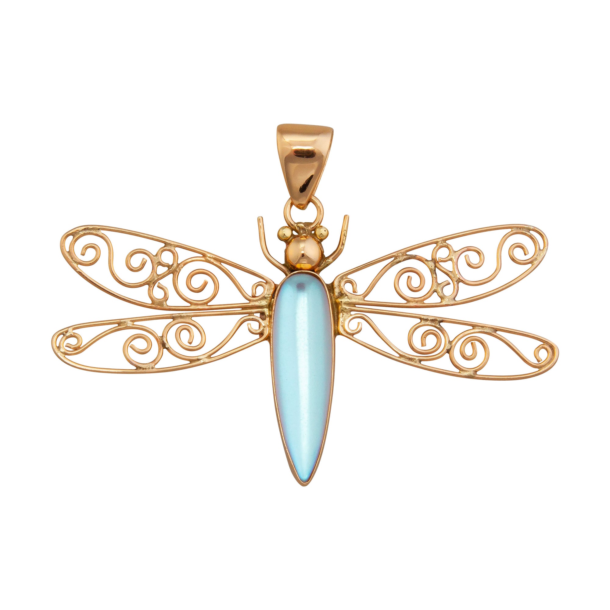 Alchemia Luminite Dragonfly Pendant | Charles Albert Jewelry