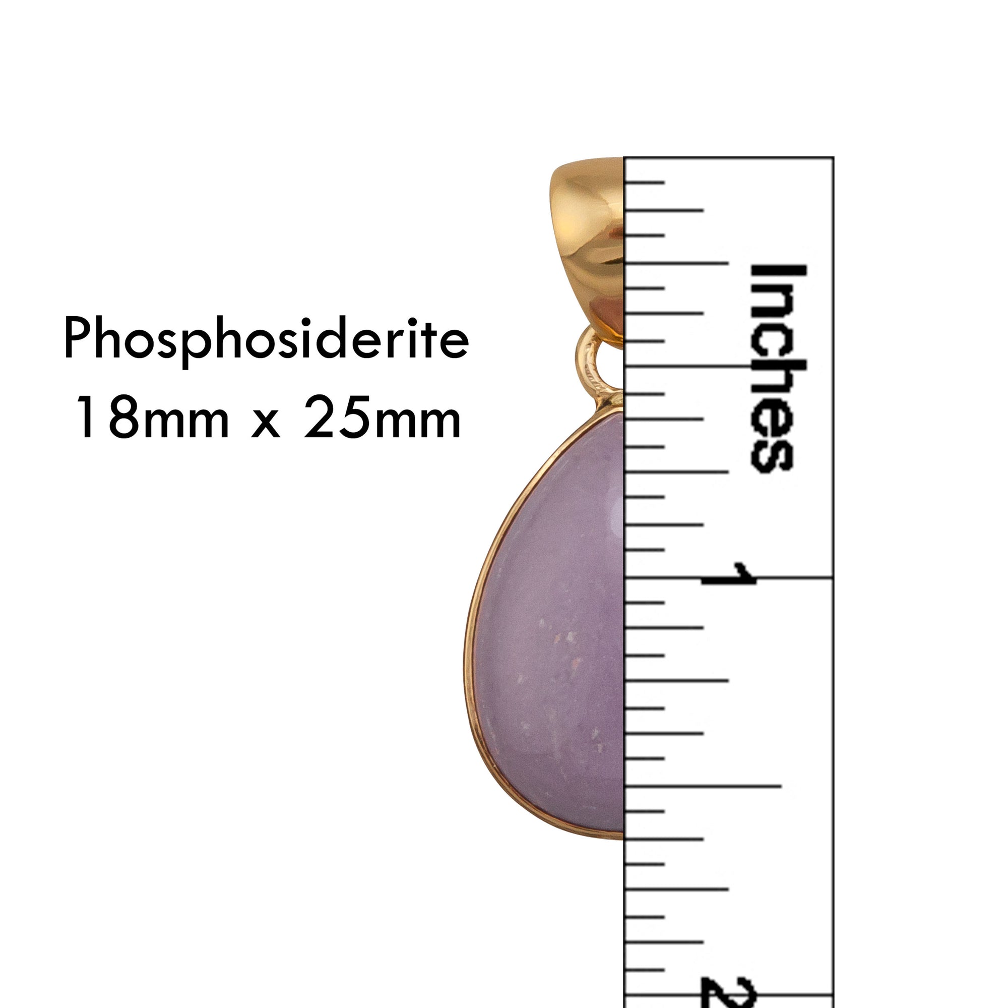 Alchemia Phosphosiderite Teardrop Pendant | Charles Albert Jewelry