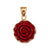 Alchemia Red Resin Rose Pendant - Charles Albert Jewelry