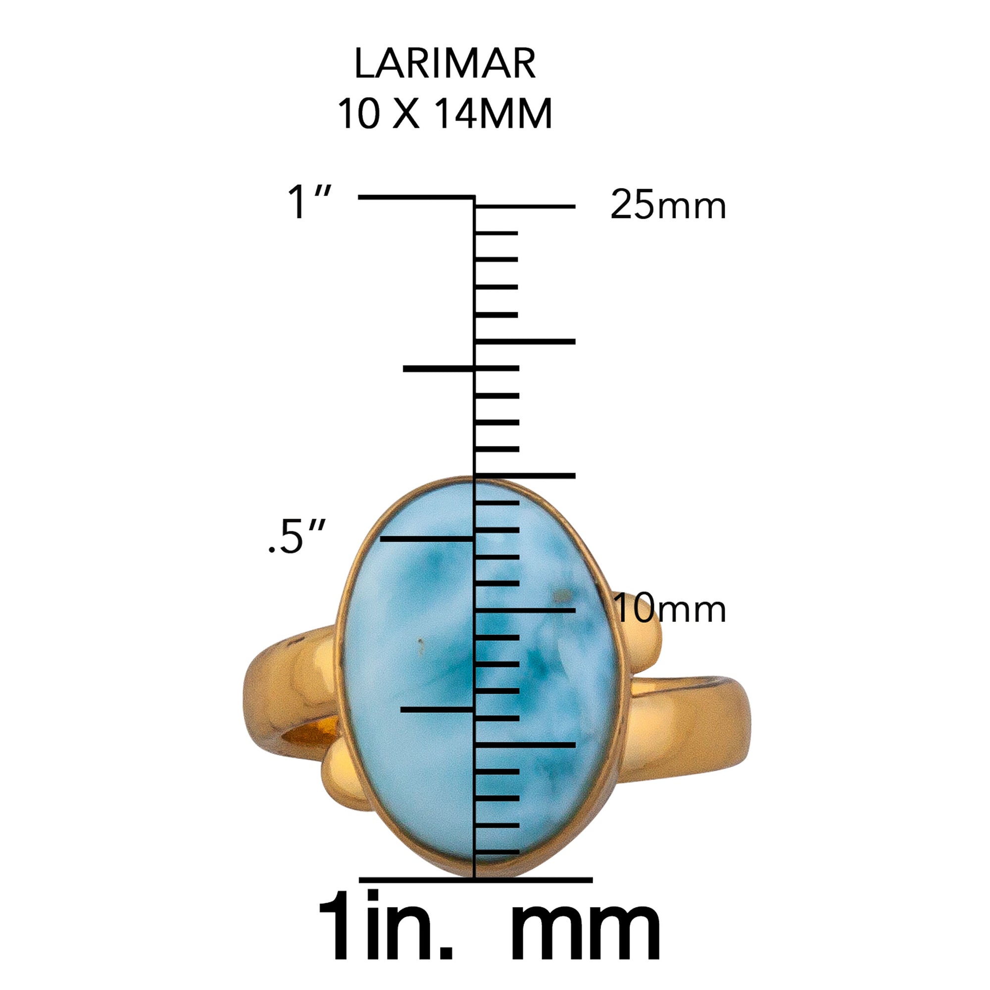 Alchemia Larimar Petite Adjustable Ring | Charles Albert Jewelry