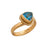 Alchemia Blue Topaz Trillion Rope Adjustable Ring | Charles Albert Jewelry
