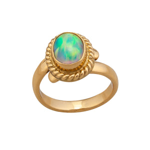 Alchemia Multi Colored Synthetic Opal Rope Adjustable Ring | Charles Albert Jewelry