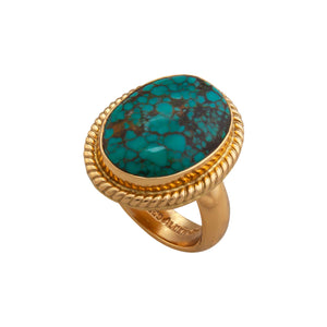 Alchemia Turquoise Adjustable Rope Ring | Charles Albert Jewelry