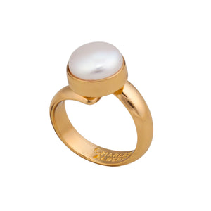 Alchemia Single Pearl Adjustable Ring | Charles Albert Jewelry
