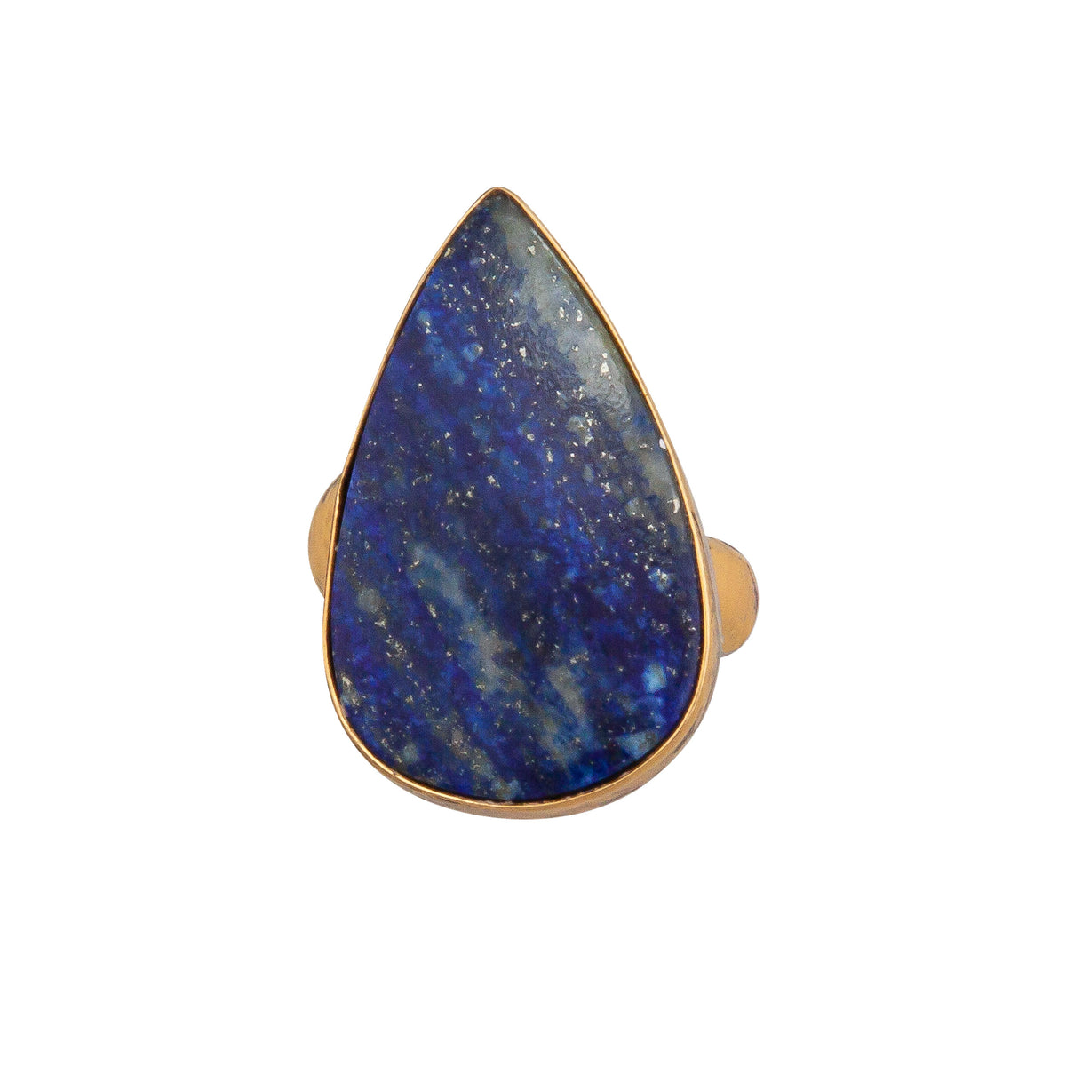 Alchemia Lapis Lazuli Teardrop Adjustable Ring | Charles Albert Jewelry