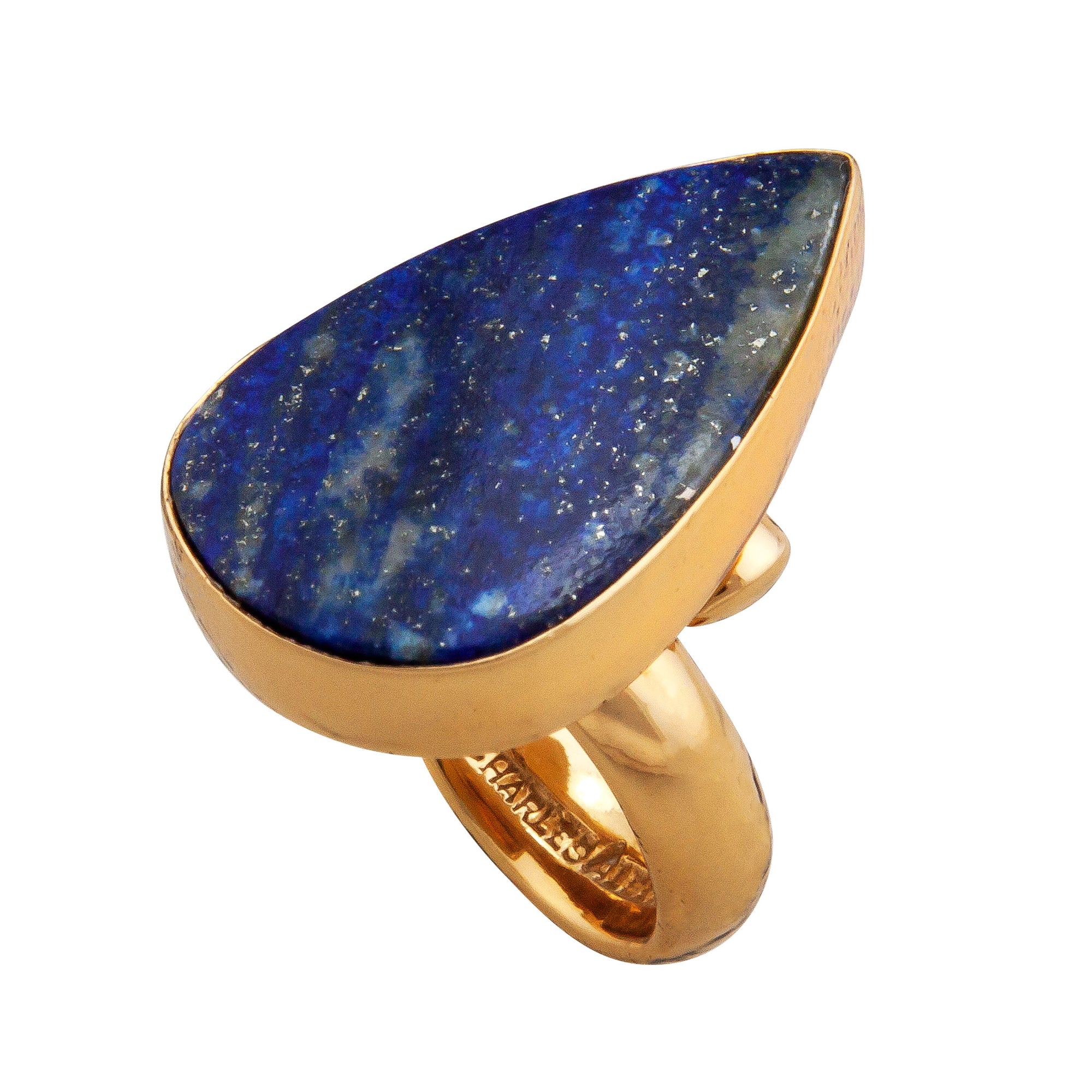 Alchemia Lapis Lazuli Teardrop Adjustable Ring | Charles Albert Jewelry