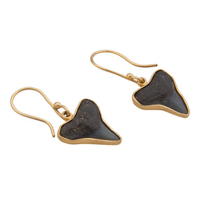 Alchemia Fossil Shark Teeth Drop Earrings | Charles Albert Jewelry