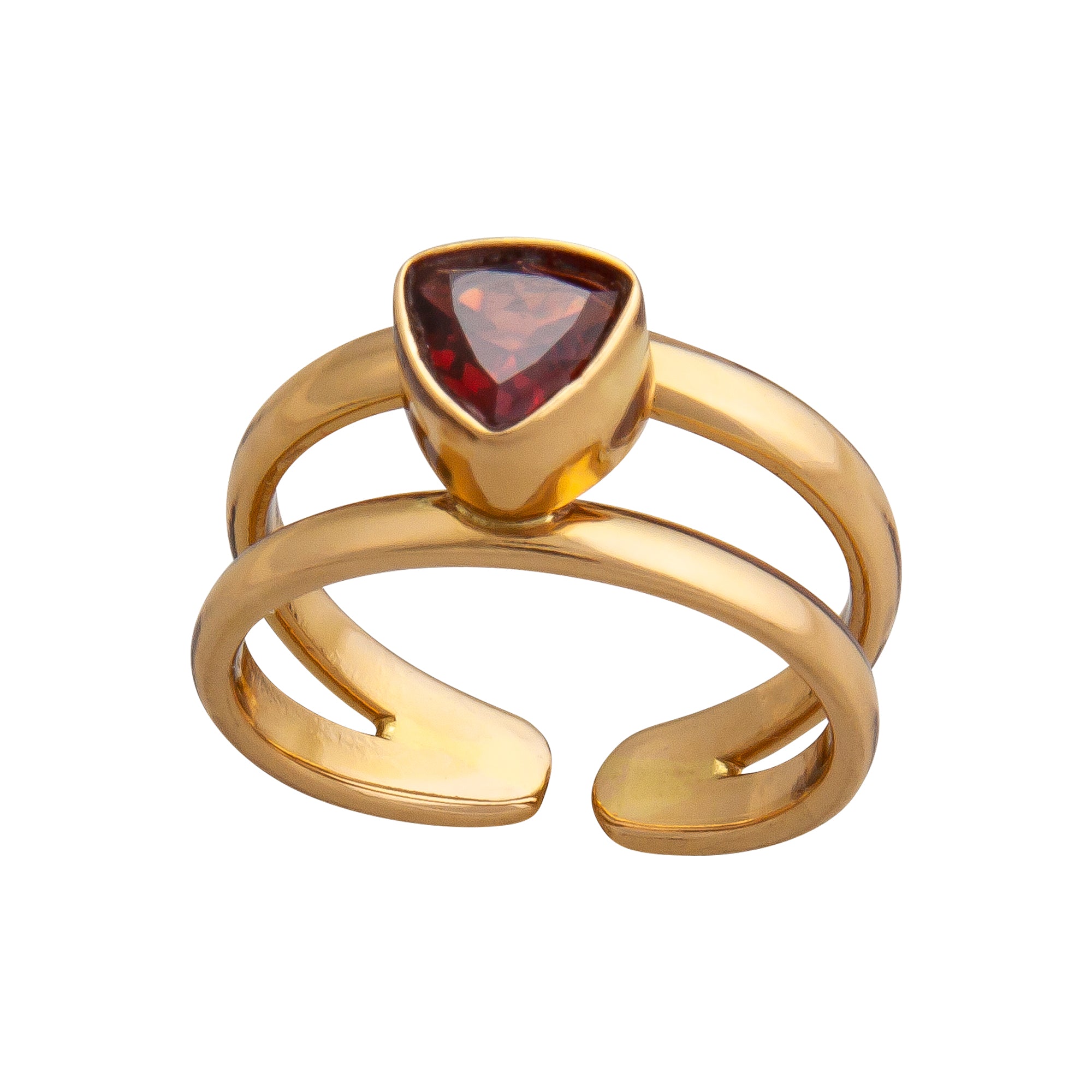 Alchemia Garnet Cuff Ring | Charles Albert Jewelry