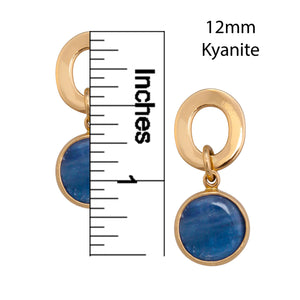 Alchemia Kyanite Circle Post Earrings | Charles Albert Jewelry