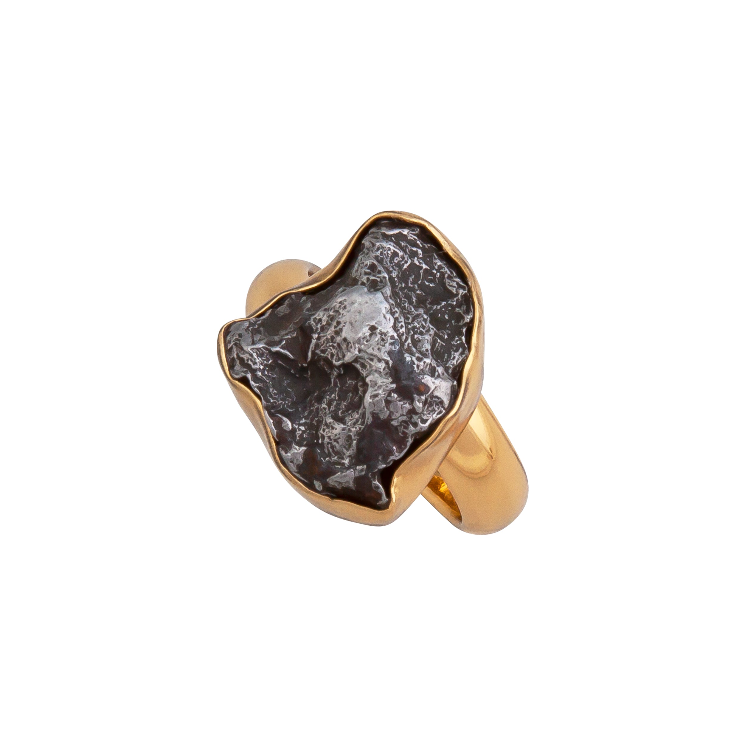 Fantastic, Faceted Meteorite Stone Engagement Ring | Jewelry by Johan -  Jewelry by Johan