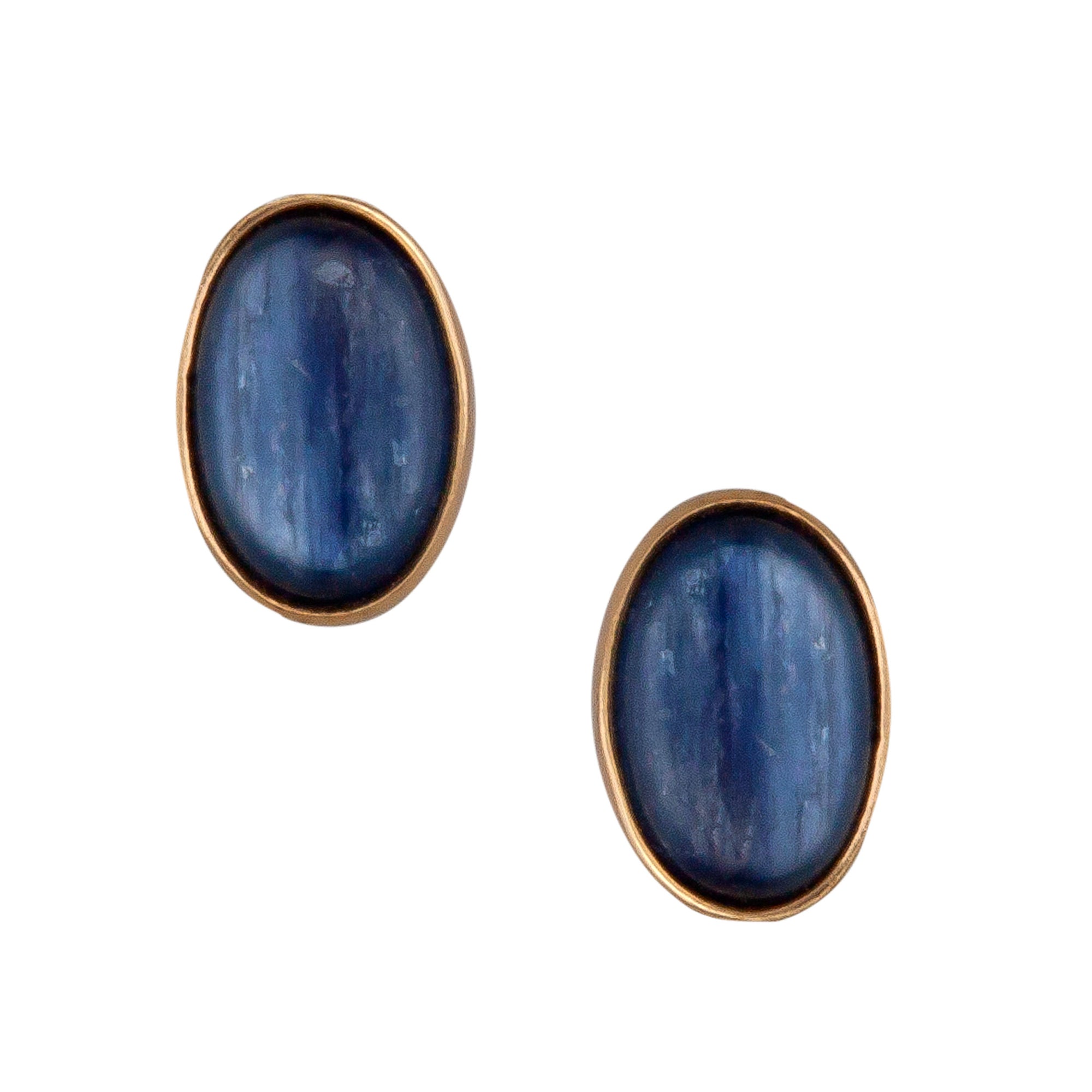 Alchemia Kyanite Oval Post Earrings | Charles Albert Jewelry
