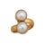 Alchemia Pearl Bypass Adjustable Ring | Charles Albert Jewelry