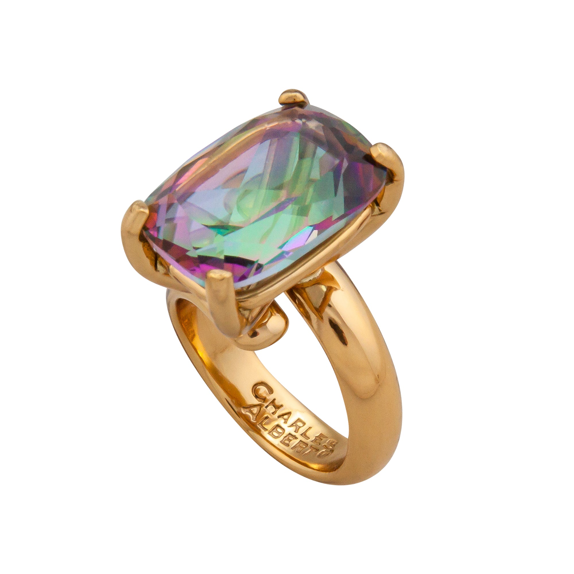 Alchemia Rainbow Mystic Quartz Ring | Charles Albert Jewelry