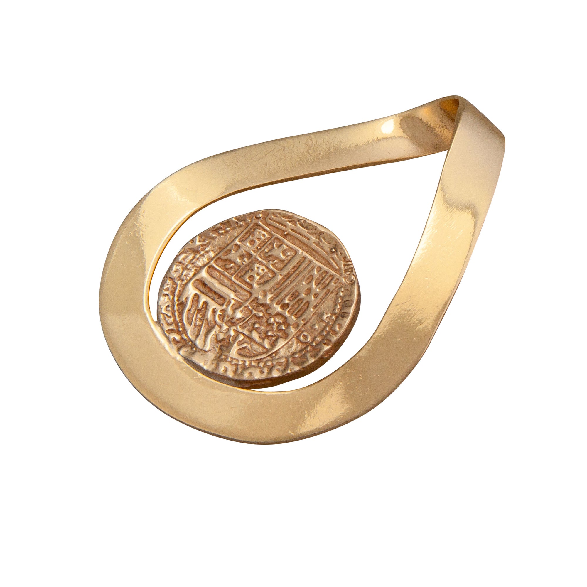Alchemia Replica Spanish Coin Pendant with Twist Bale | Charles Albert Jewelry