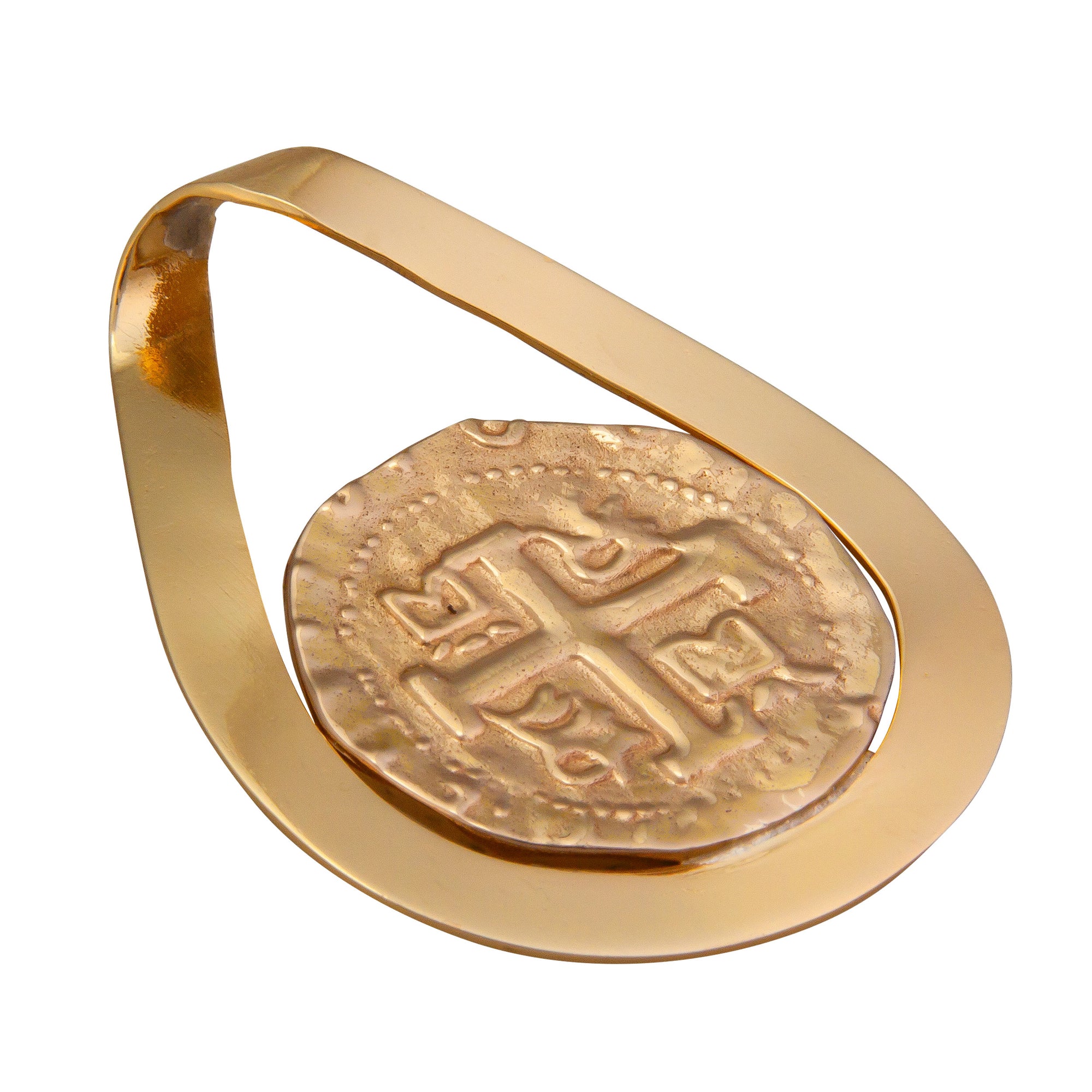 Alchemia Replica Treasure Coin Pendant with Twist Bale | Charles Albert Jewelry