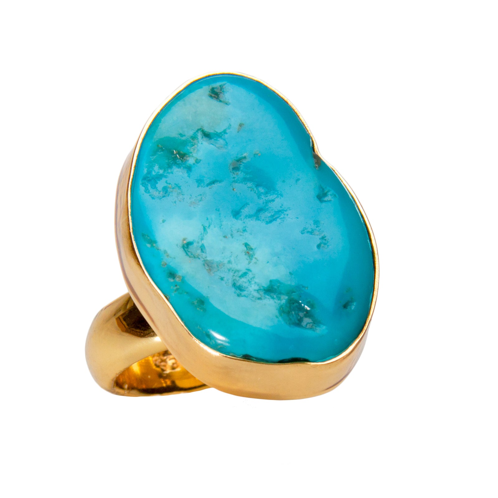 Alchemia Sleeping Beauty Turquoise Freeform Ring | Charles Albert Jewelry