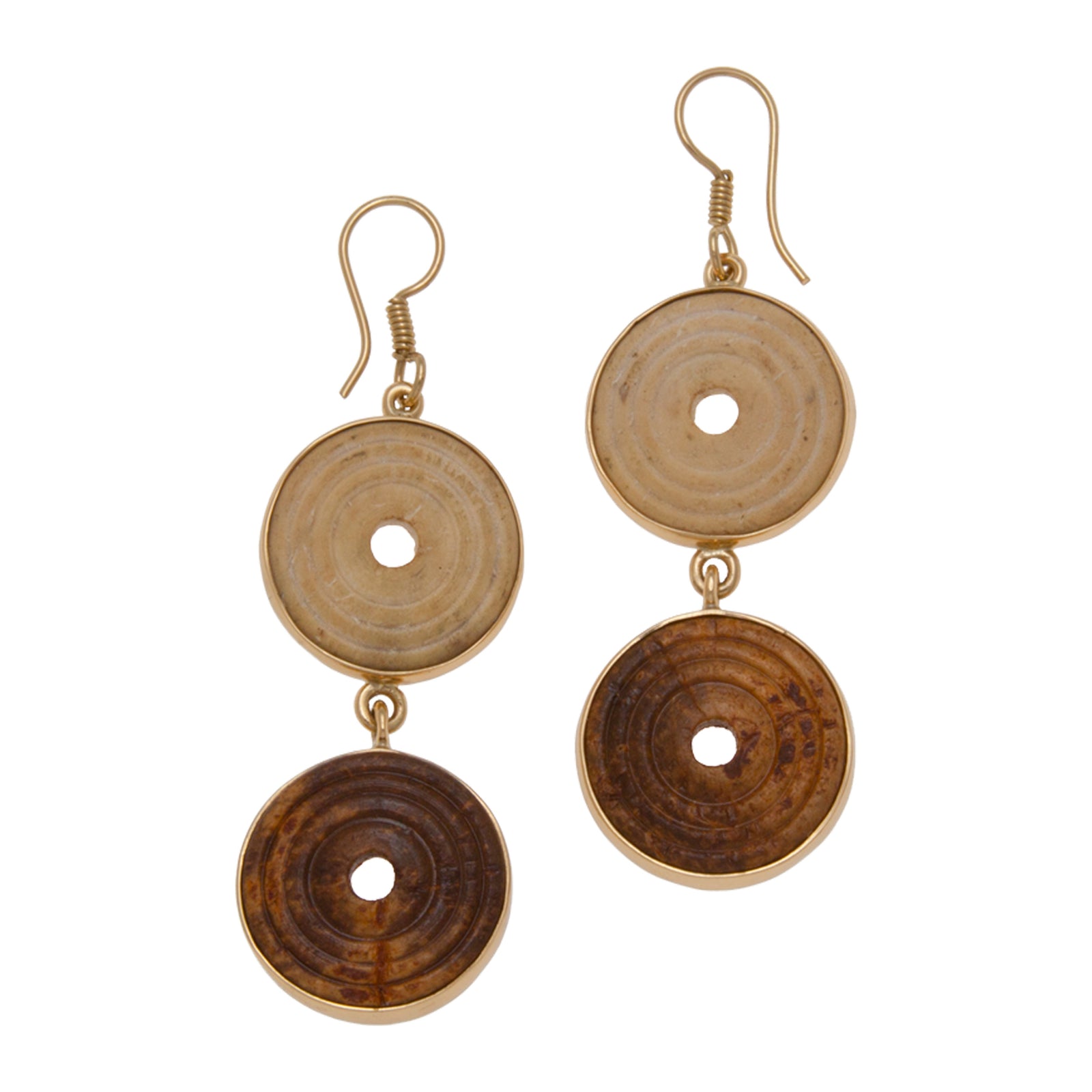 Alchemia Wood Circle Earrings | Charles Albert Jewelry