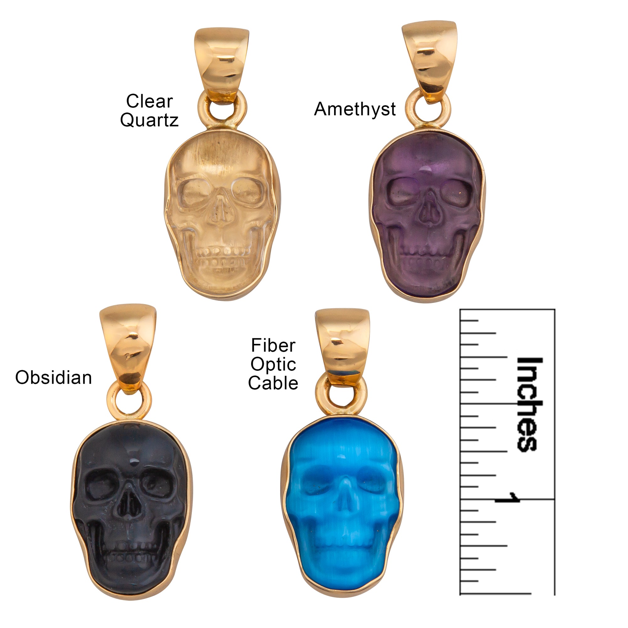 Alchemia Extra Small Skull Pendants | Charles Albert Jewelry