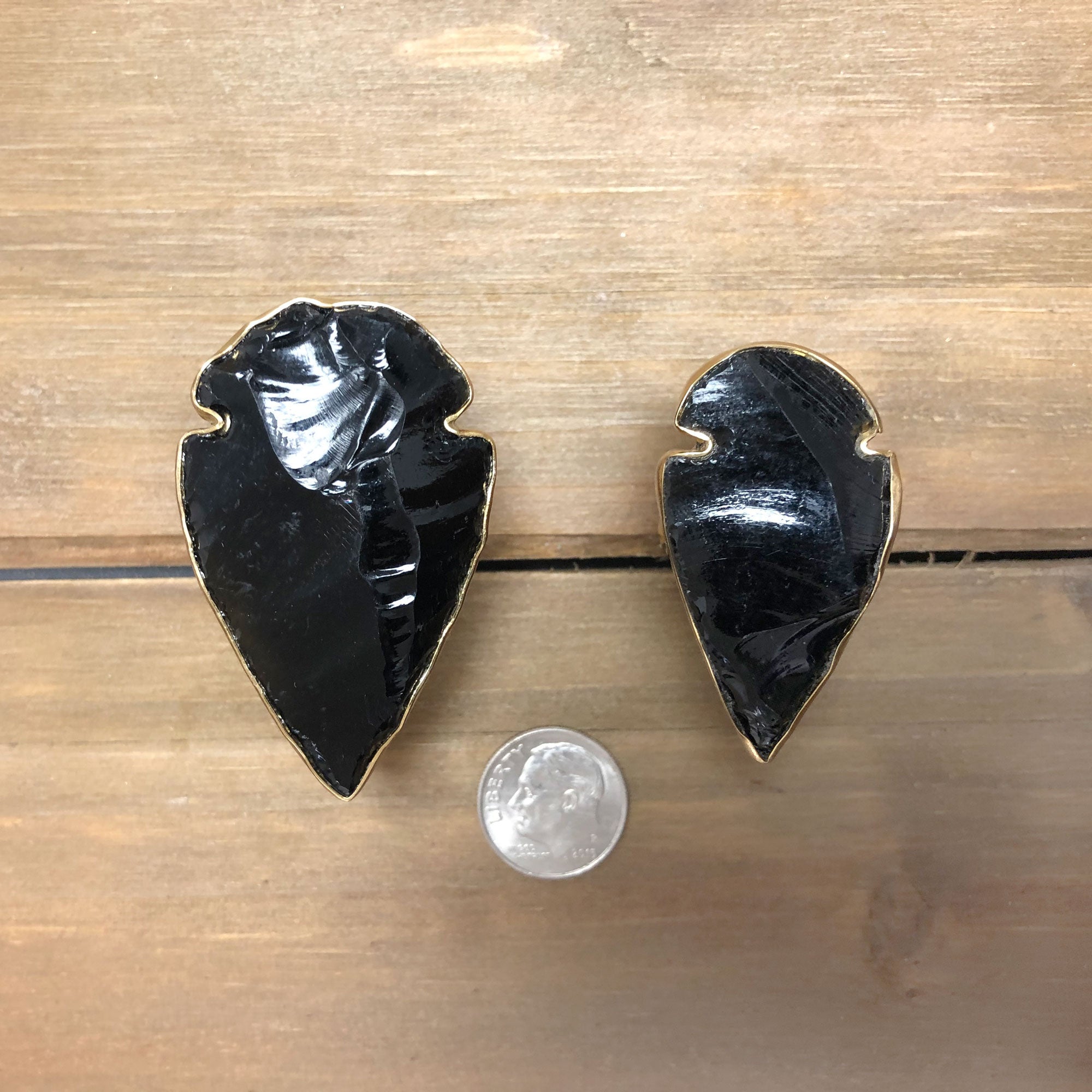 Alchemia Obsidian Arrowhead Adjustable Ring | Charles Albert Jewelry