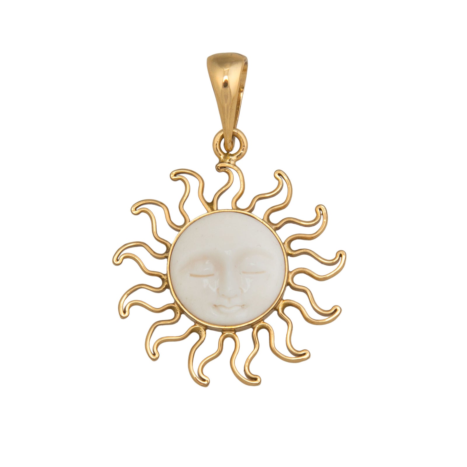 Alchemia Bone Sun Pendant | Charles Albert Jewelry