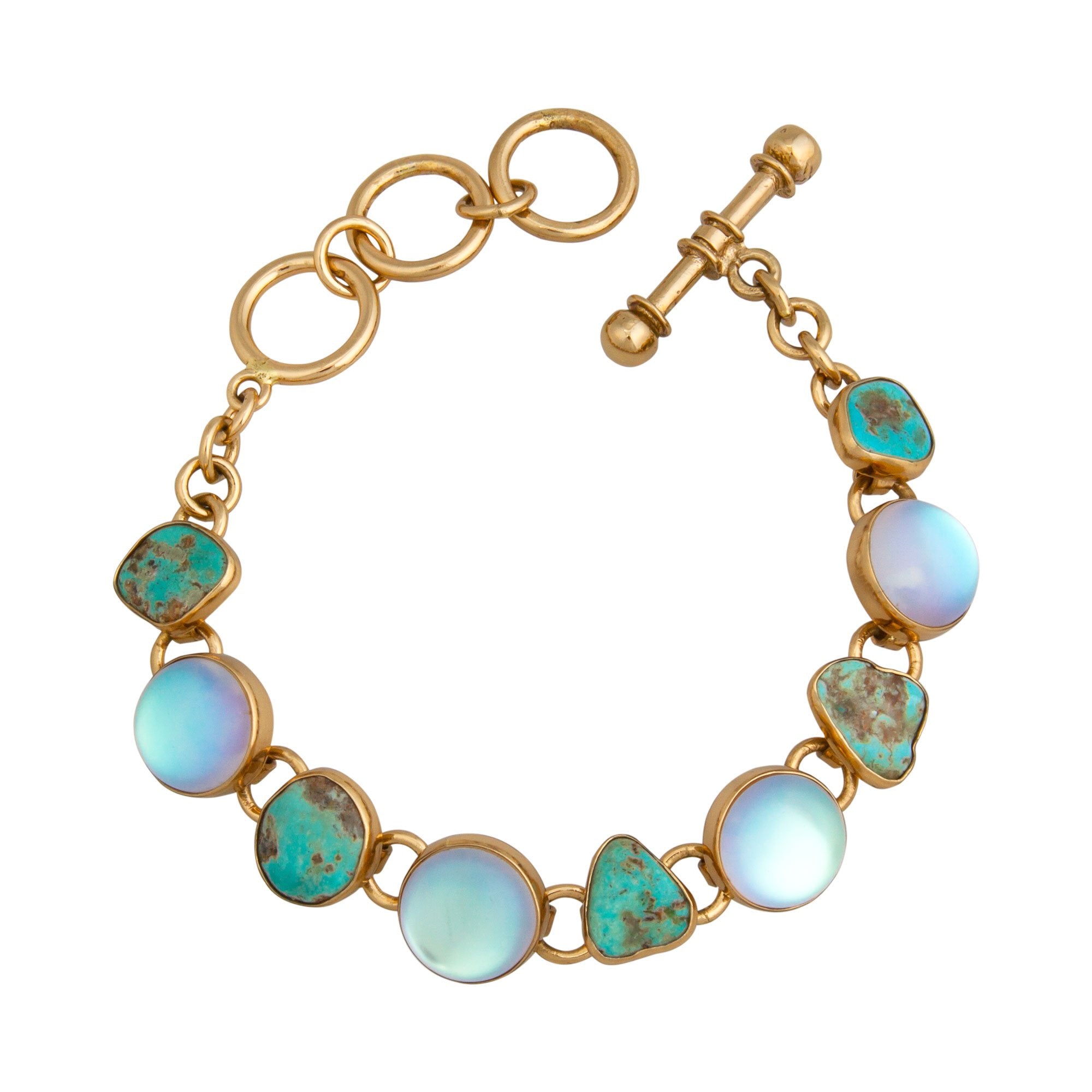 Jay King DTR Reversible Micro Opal & Turquoise Cuff Bracelet 7