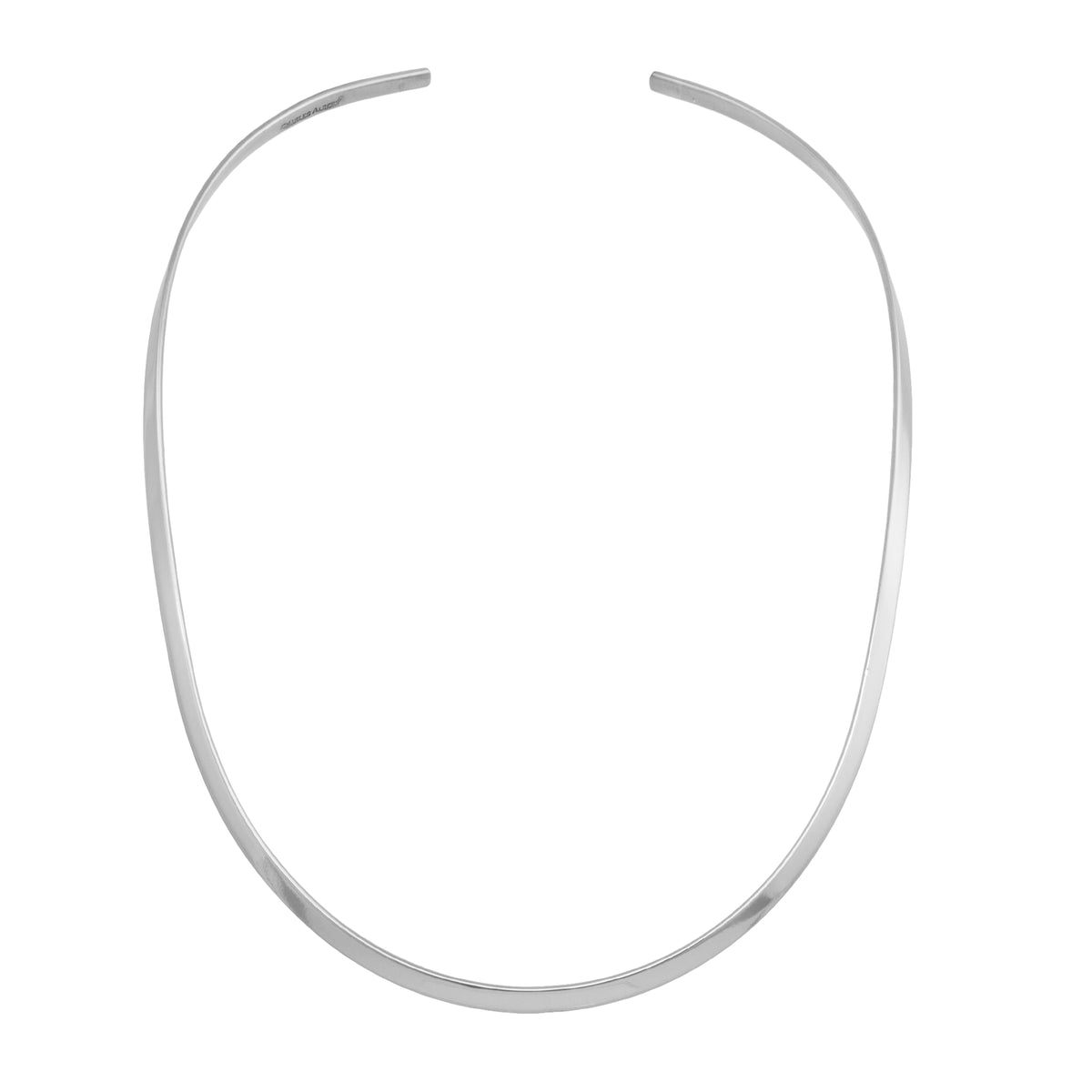 Silver Plated Open Oval Neckwire | Charles Albert Jewelry