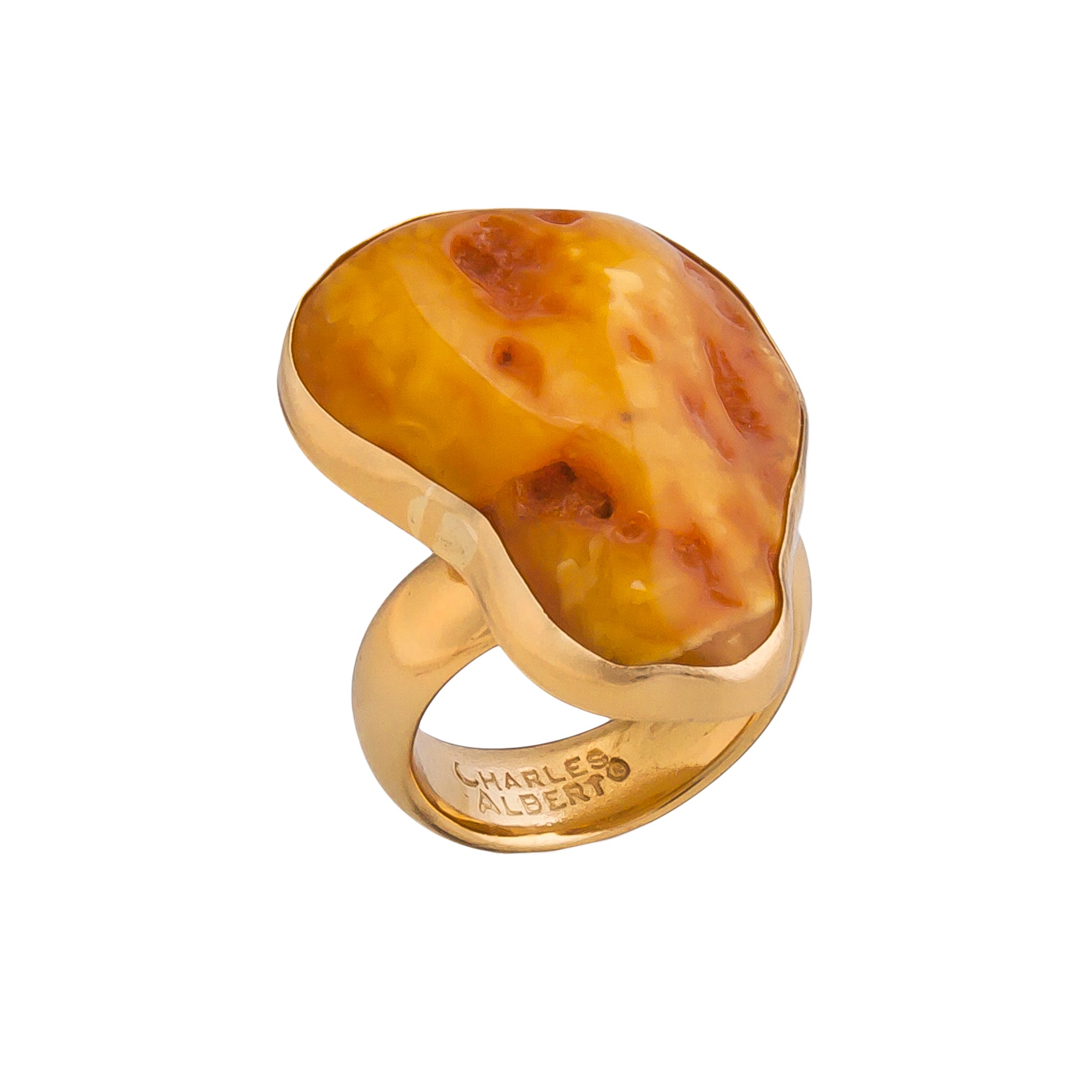 Alchemia Amber Adjustable Ring | Charles Albert Jewelry