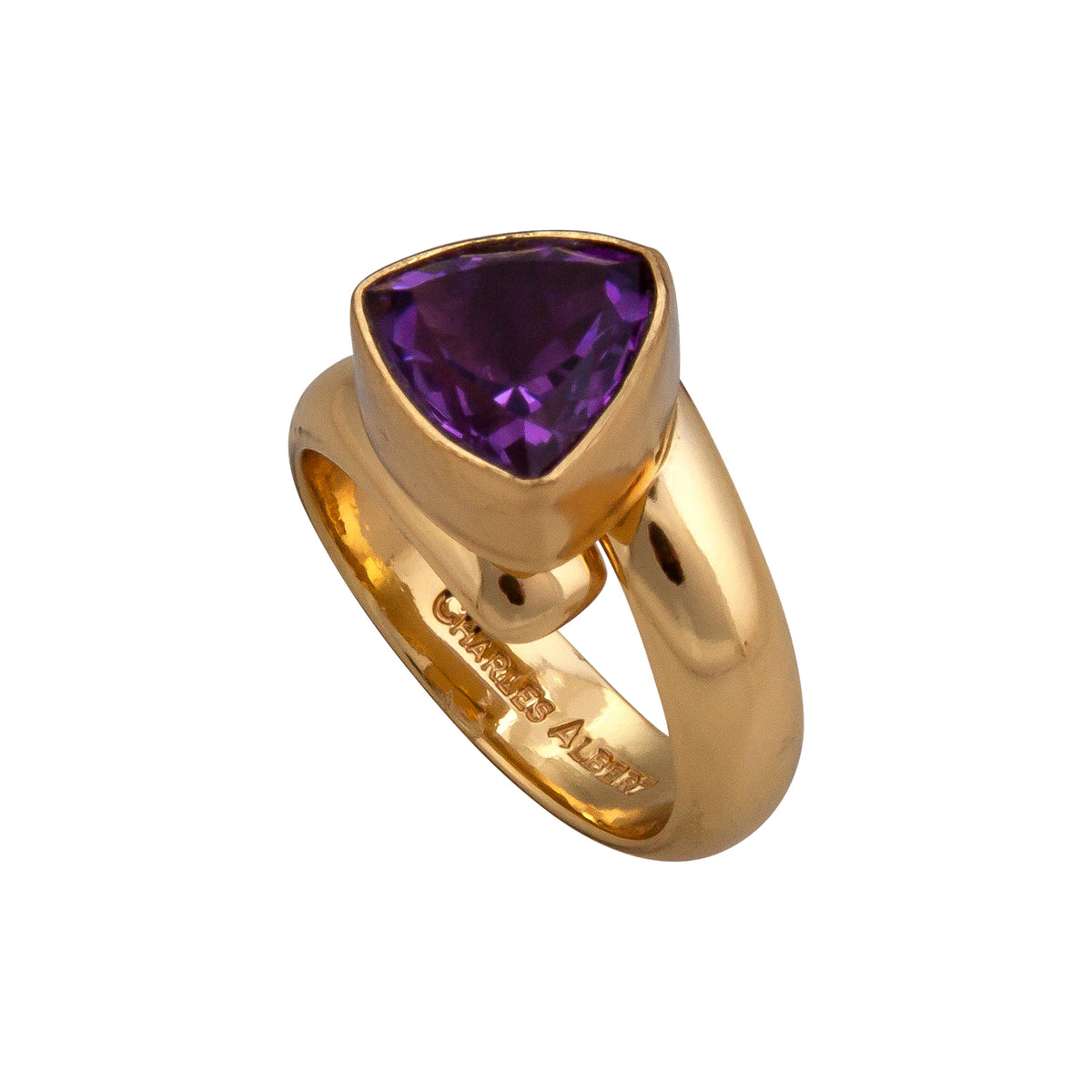 Alchemia Amethyst Trillion Ring | Charles Albert Jewelry