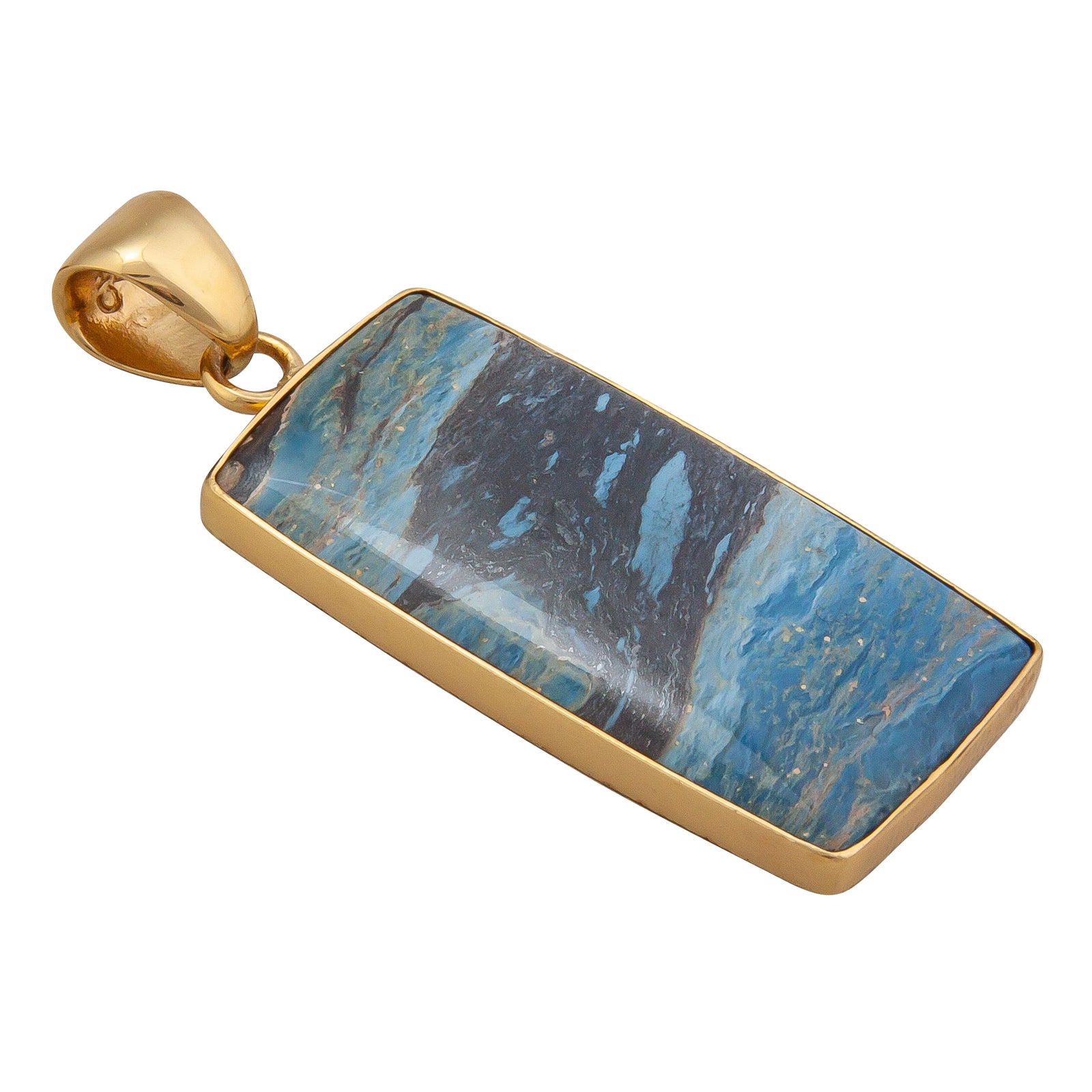 Alchemia Aztec Lapis Rectangle Pendant | Charles Albert Jewelry