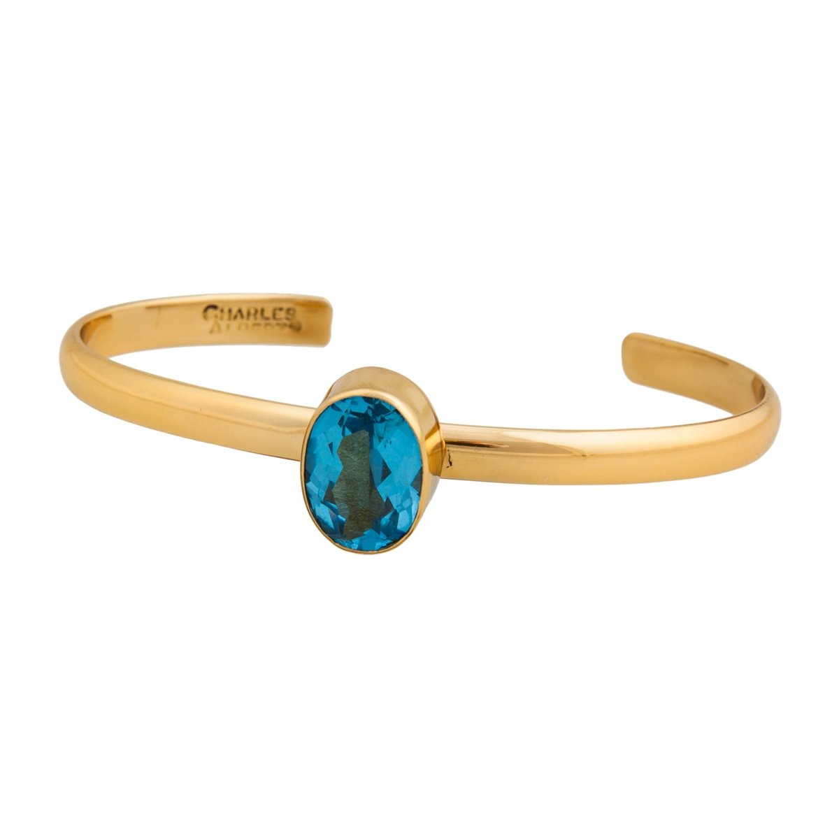 Alchemia Blue Topaz Mini Cuff | Charles Albert Jewelry