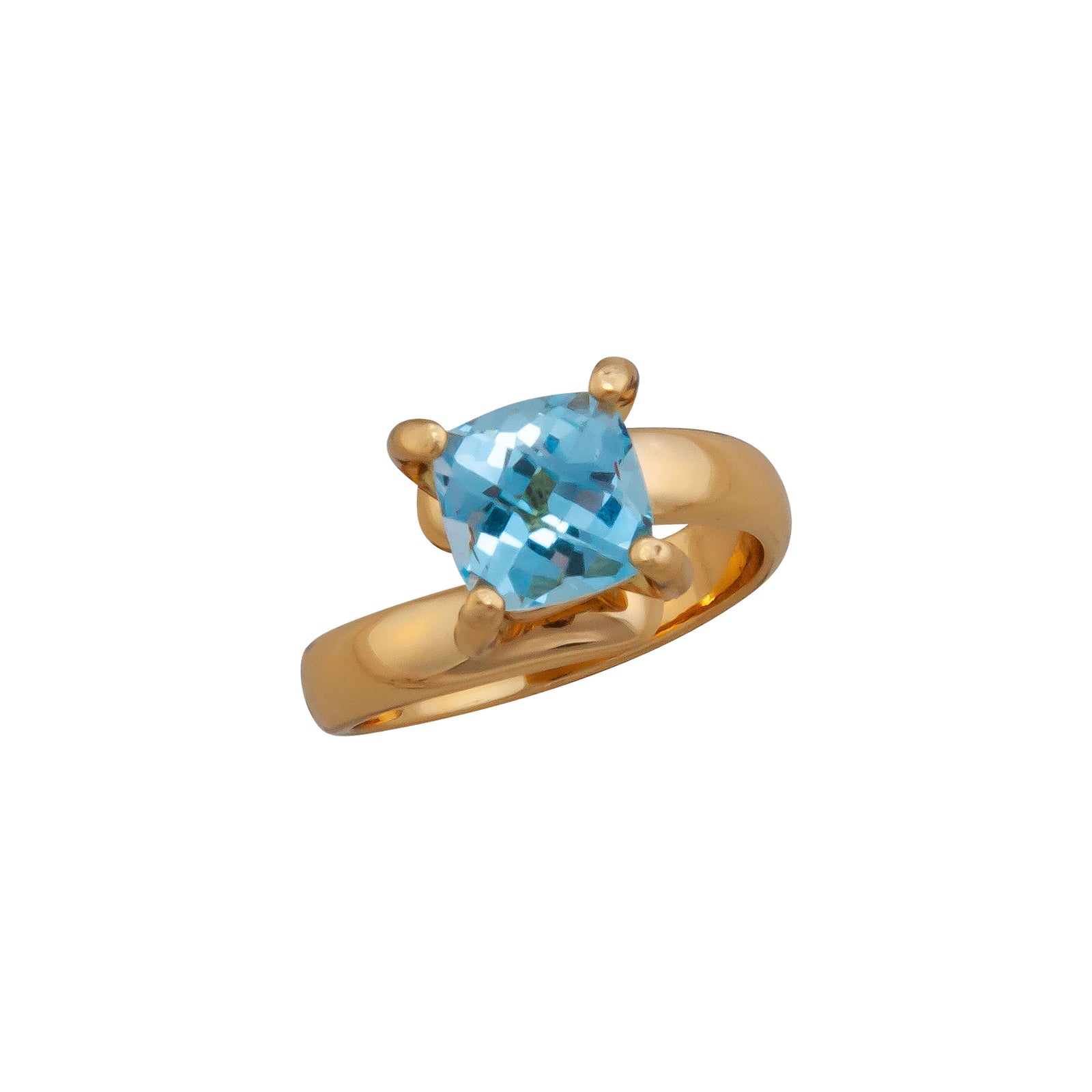 Alchemia Blue Topaz Prong Set Adjustable Ring | Charles Albert Jewelry