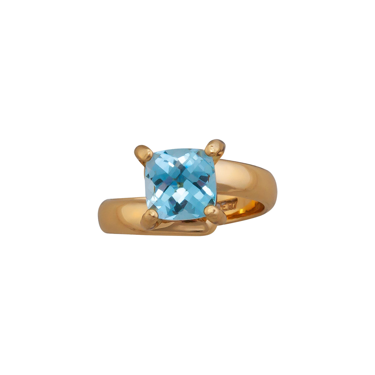 Alchemia Blue Topaz Prong Set Adjustable Ring | Charles Albert Jewelry