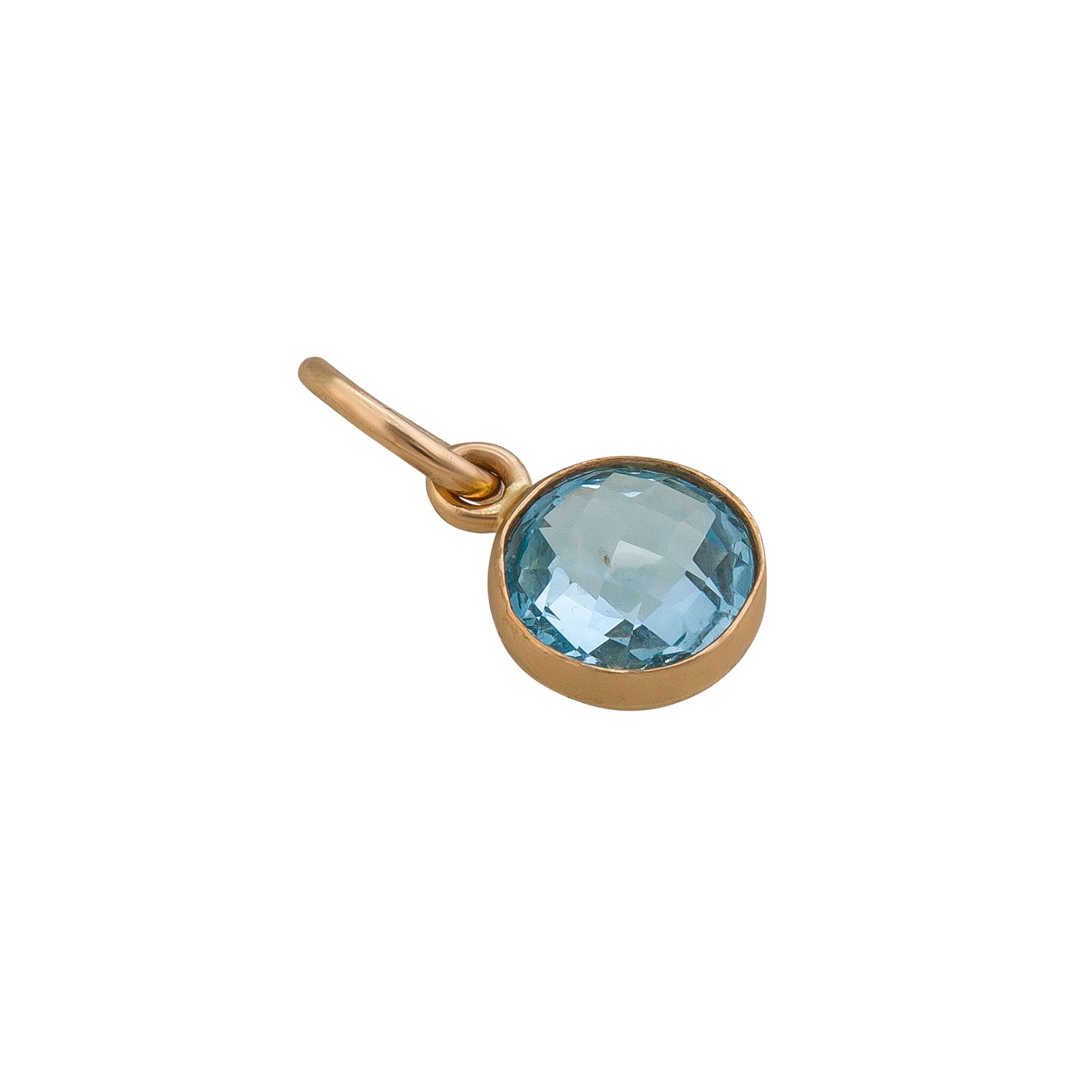 Alchemia Blue Topaz Round Charm Pendant | Charles Albert Jewelry
