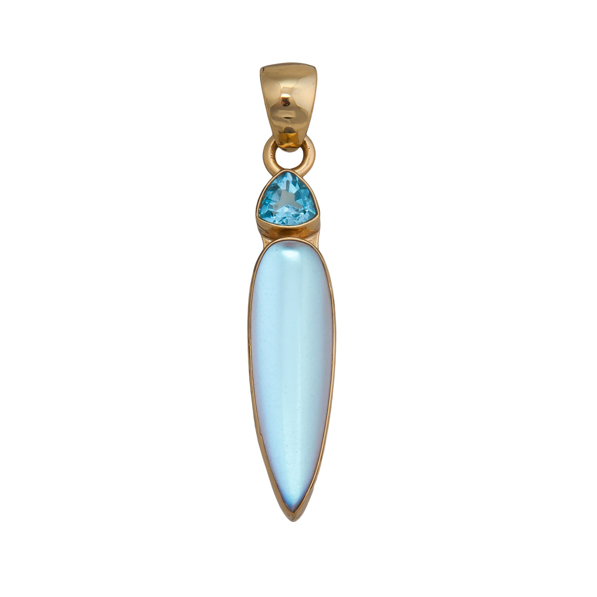 Alchemia Blue Topaz and Luminite Pendant | Charles Albert Jewelry